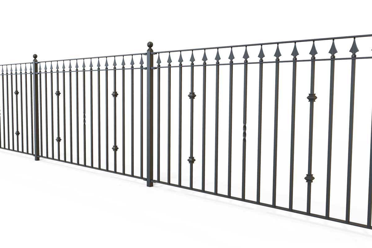 Railings - Nottingham - Style 31B - Wrought Iron Railing