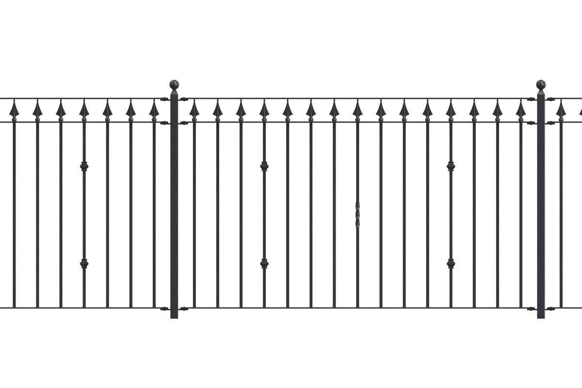 Railings - Nottingham - Style 31B - Wrought Iron Railing