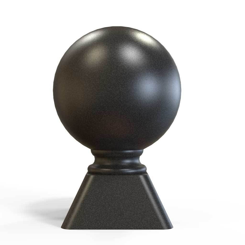 Railings - Putney Hopwell - Style 14A - Wrought Iron Ball Rail Head Railing