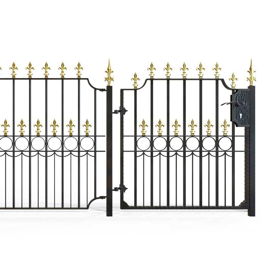 Railings - Salisbury - Style 3A - Wrought Iron Decorative Railing
