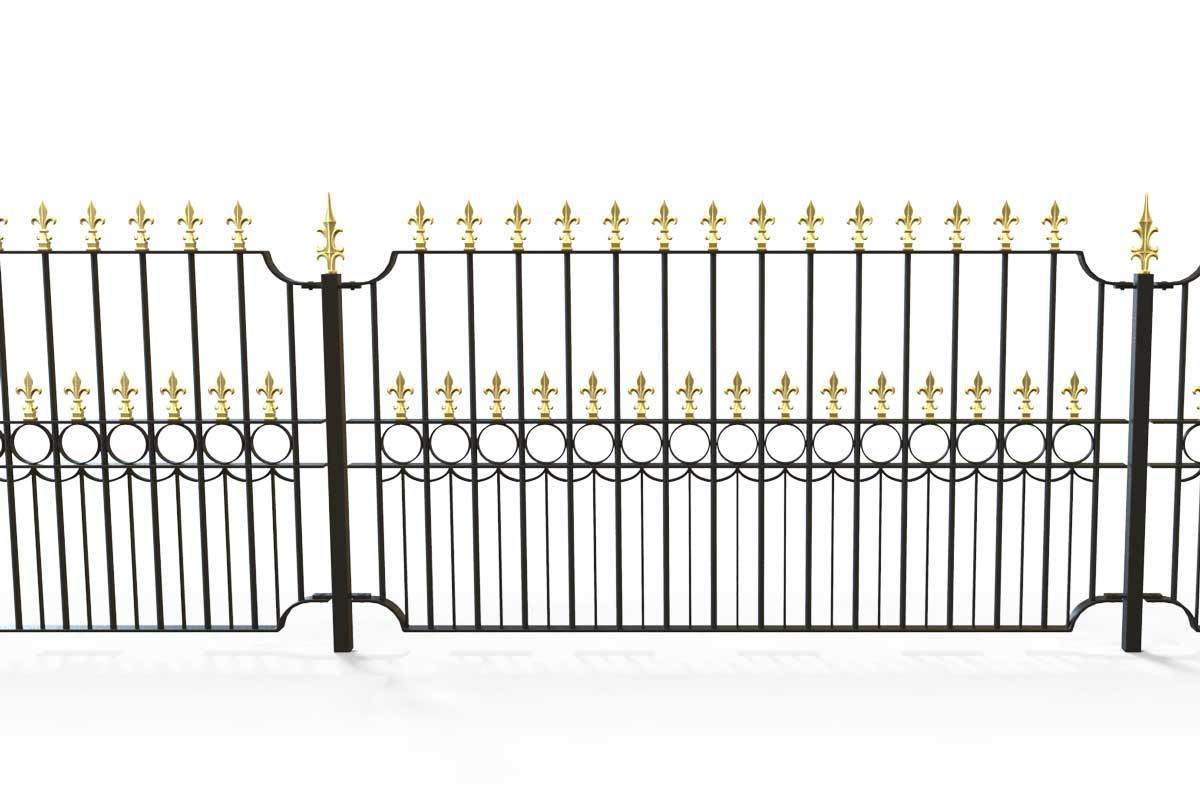 Railings - Salisbury - Style 3A - Wrought Iron Decorative Railing