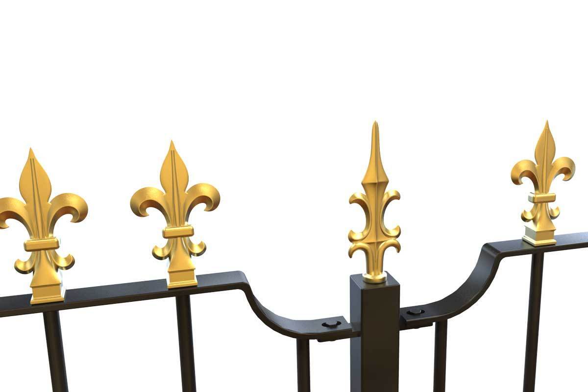 Railings - Salisbury - Style 3A - Wrought Iron Decorative Railing