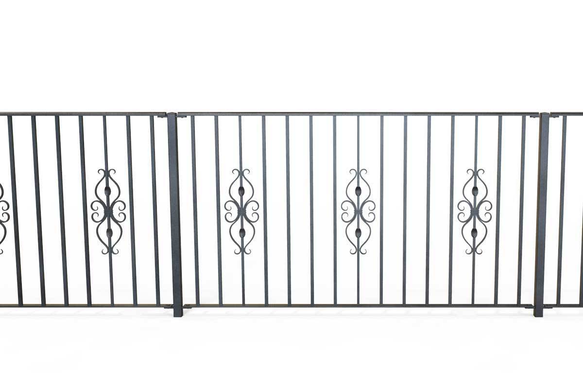 Railings - St Albans - Style 17A - Wrought Iron Railing