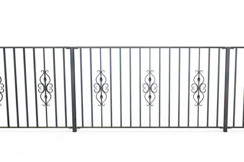 Glastonbury - Style 9 - Metal railings - knotted