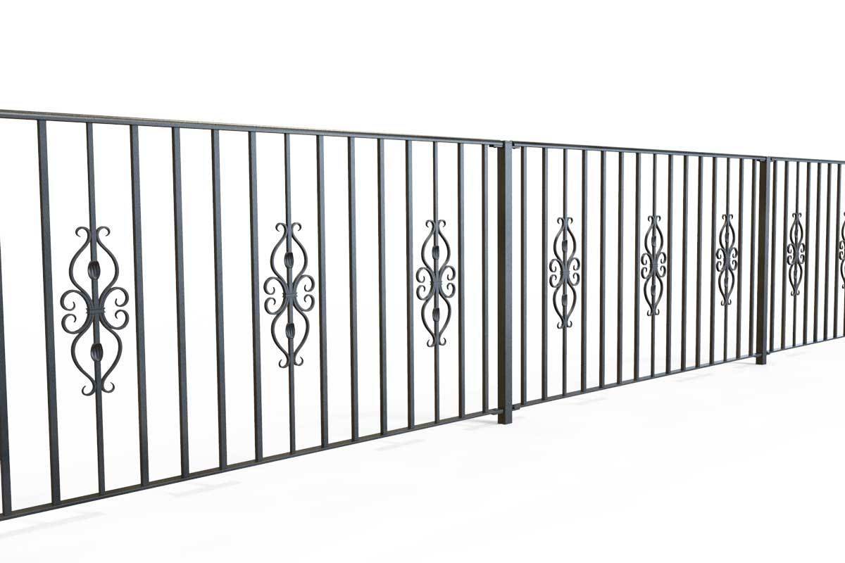 Railings - St Albans - Style 17A - Wrought Iron Railing