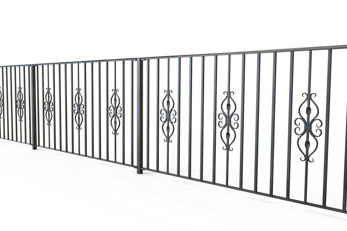 Railings - St Albans - Style 17A - Wrought Iron Railing