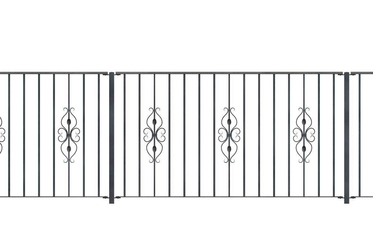 Railings - St Albans - Style 17A - Wrought Iron Railing