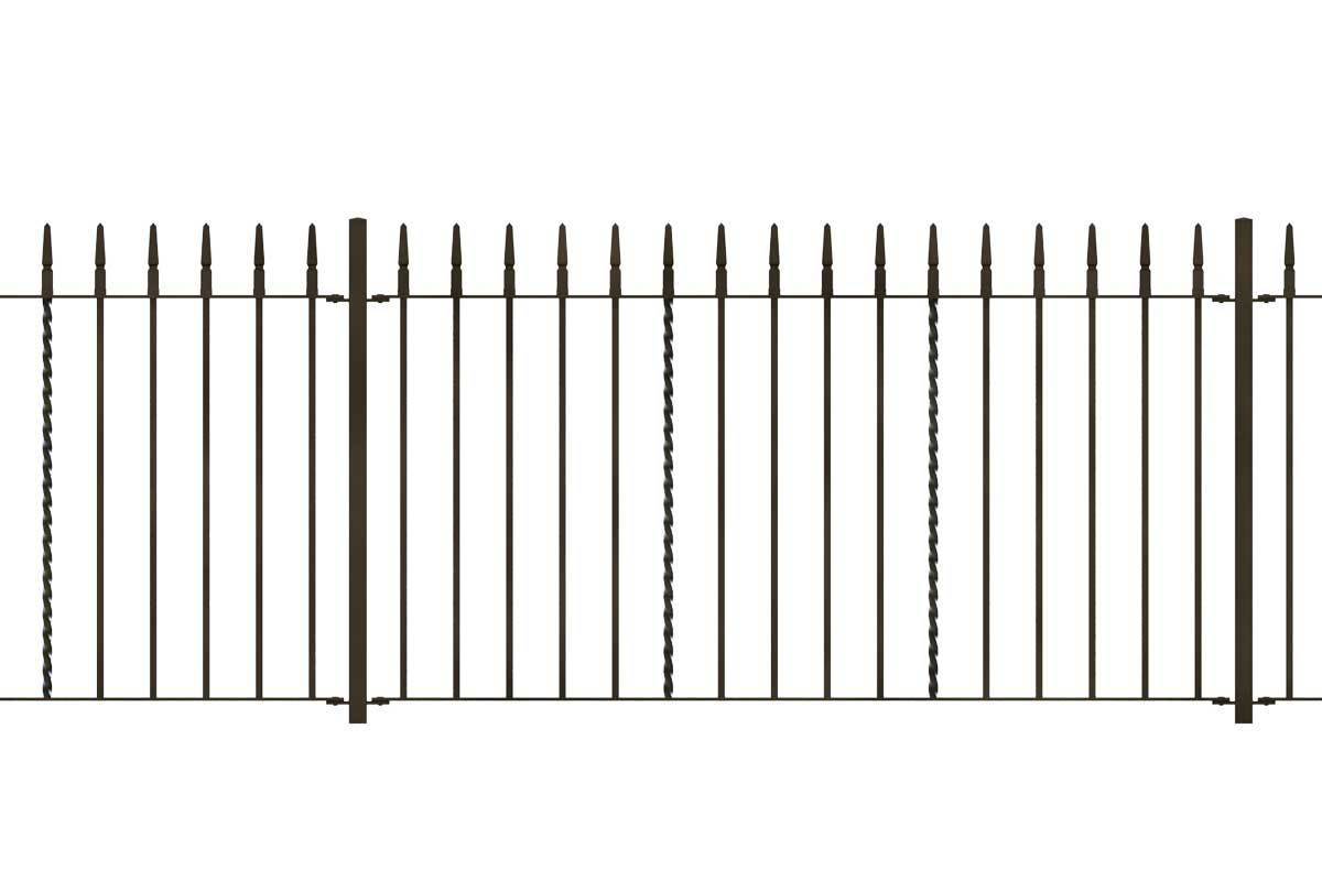 Railings - Swansea - Style 2A - Wrought Iron Railing
