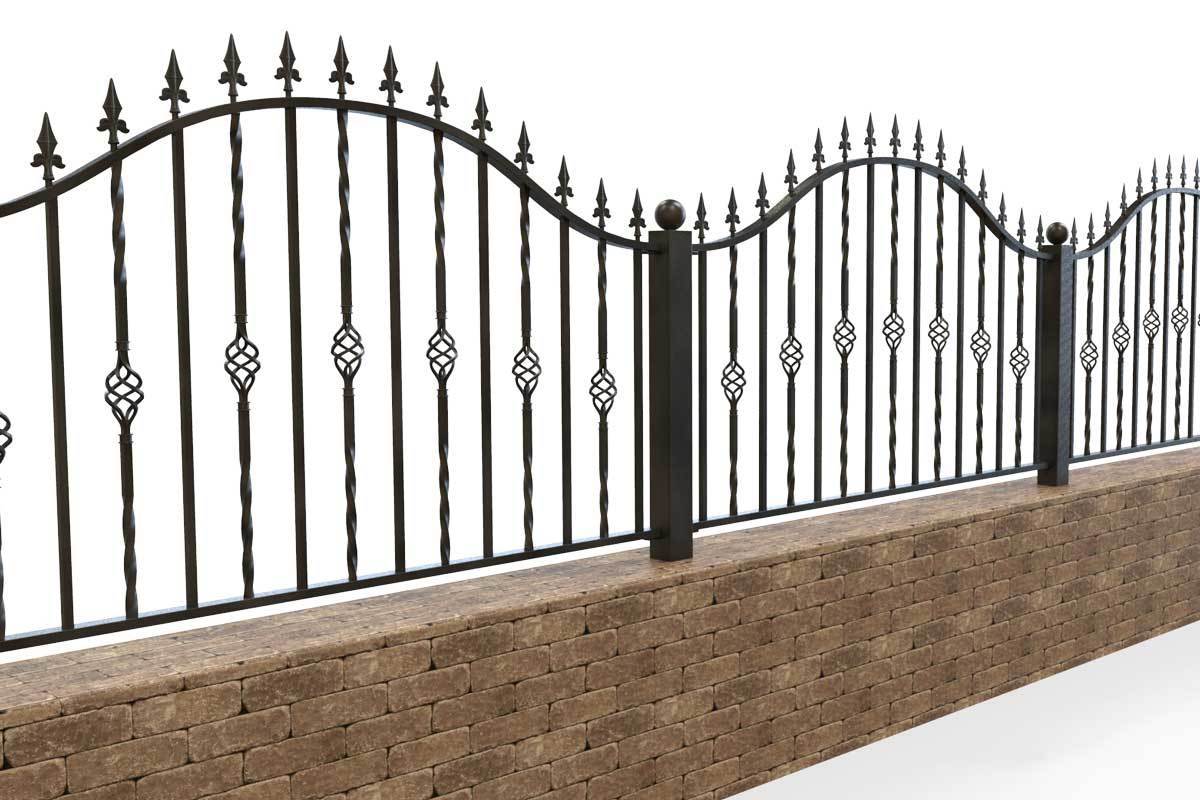 Railings - Wendover - Style 1A - Wrought Iron Railing