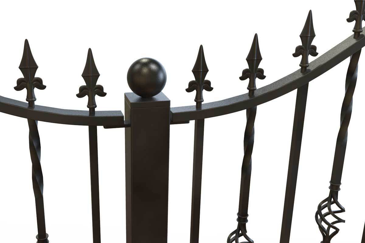 Railings - Wendover - Style 1A - Wrought Iron Railing