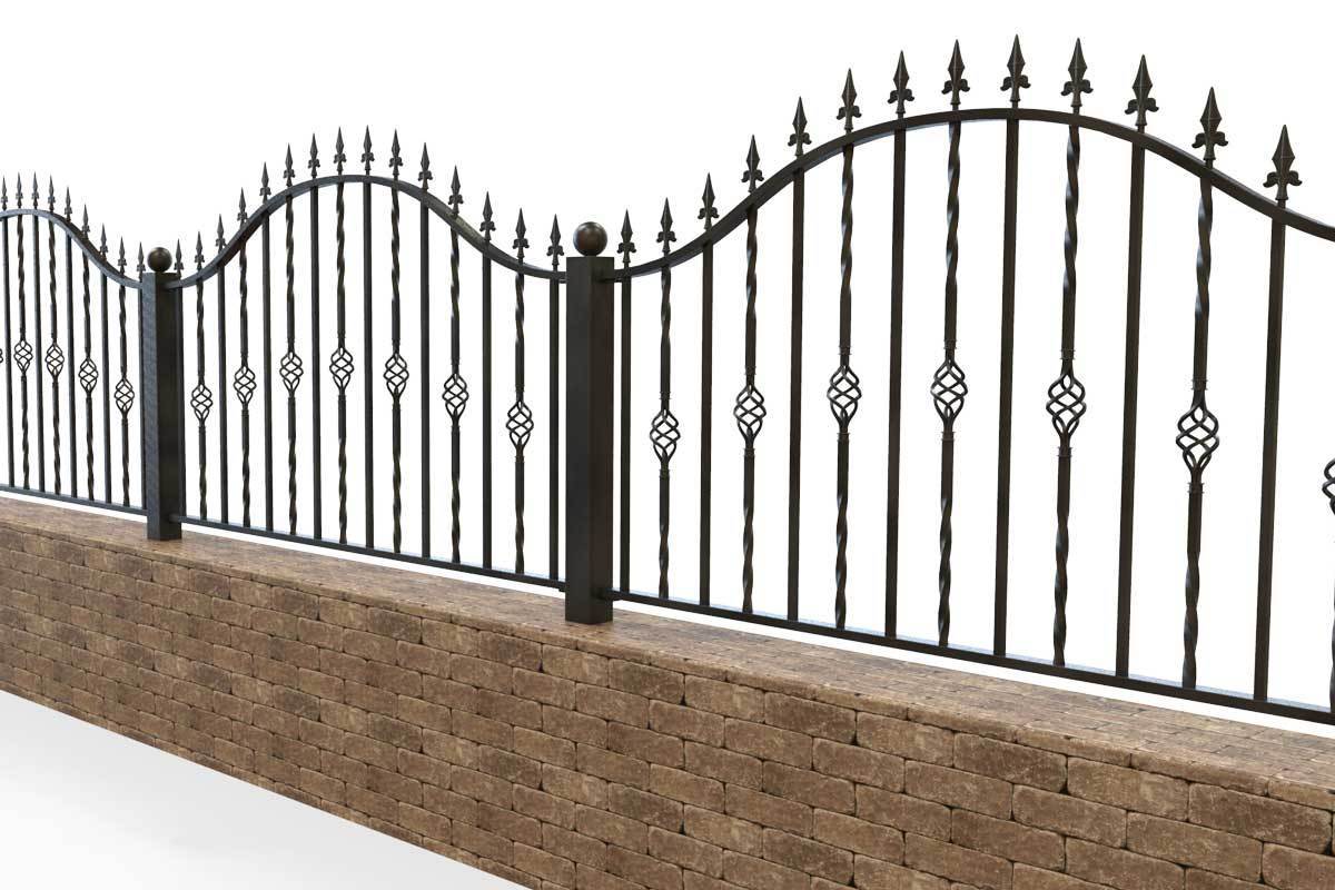 Railings - Wendover - Style 1A - Wrought Iron Railing