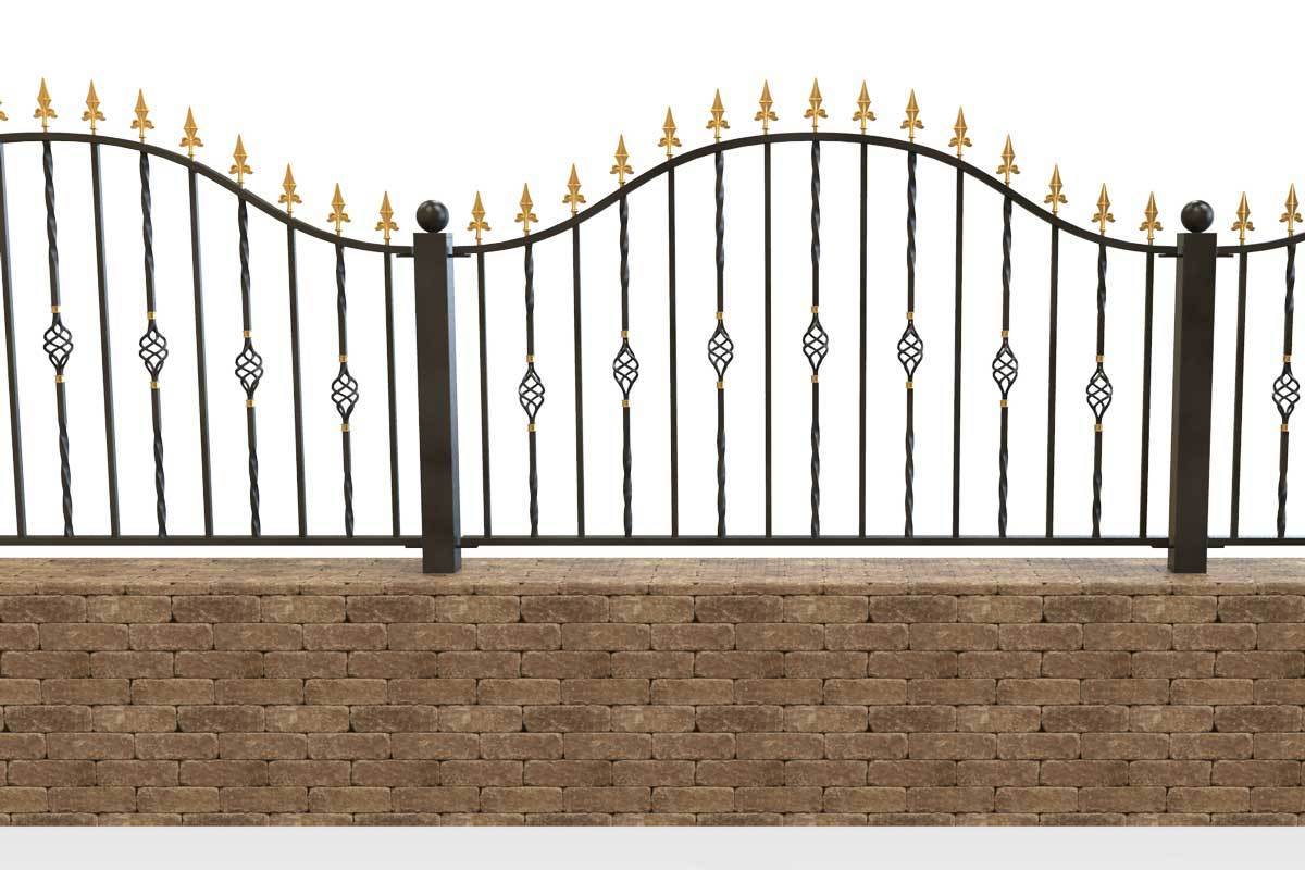 Railings - Wendover - Style 1A - Wrought Iron Railing