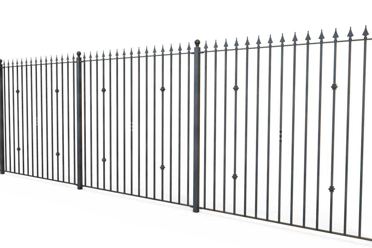 Tall Railings - Hampshire - Style 28B - Tall Iron Railing