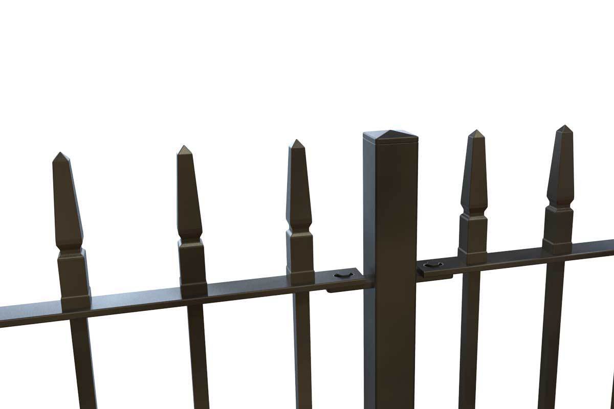 Tall Railings - Swansea - Style 2B - Tall Iron Railing