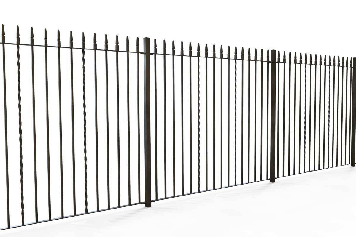 Tall Railings - Swansea - Style 2B - Tall Iron Railing