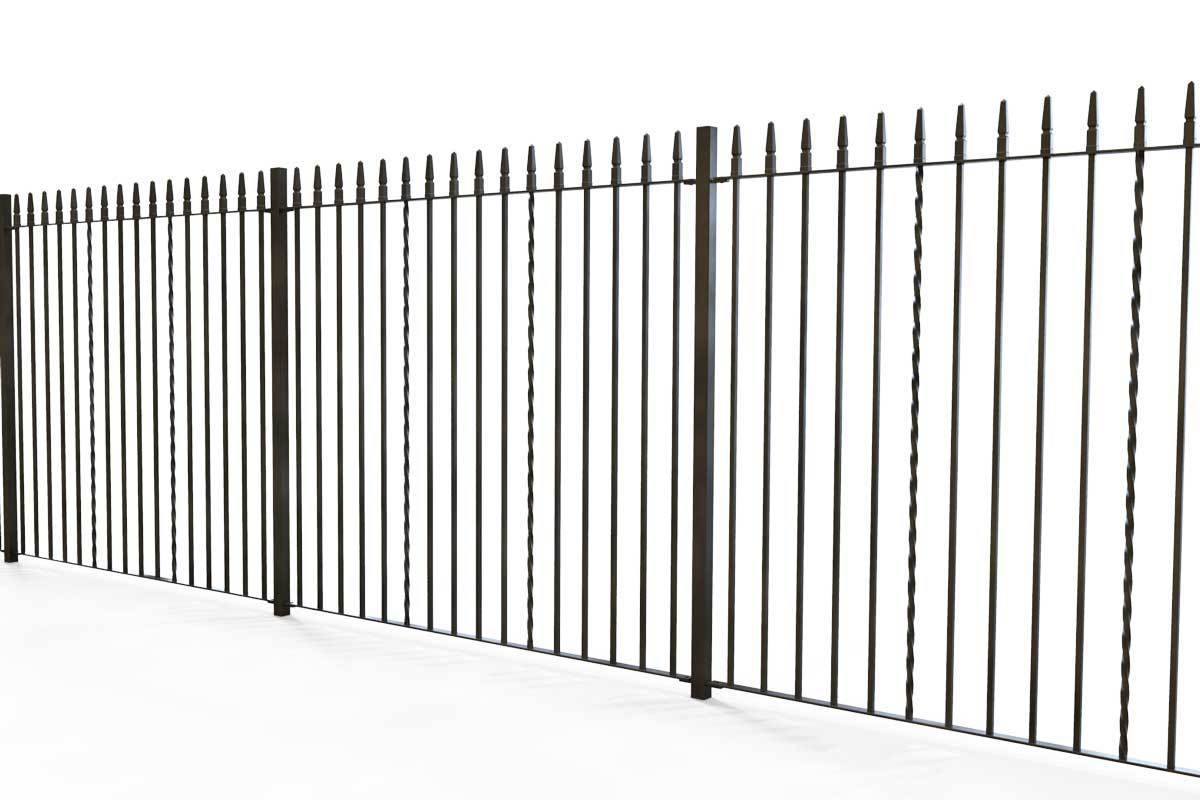 Tall Railings - Swansea - Style 2B - Tall Iron Railing