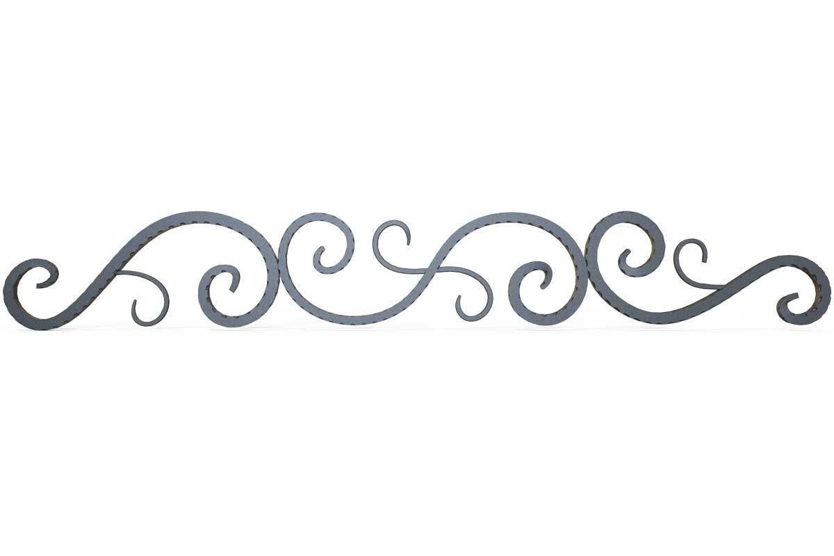 Tall Wrought Iron Side Gate - Marlborough - Style 2A - Tall Side Gate With Decorative Panels And Decorative Lock