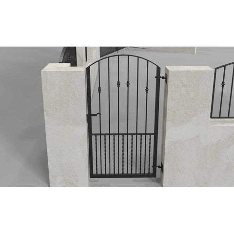 Newquay - Style 9B -  Garden side gate with decorative lock