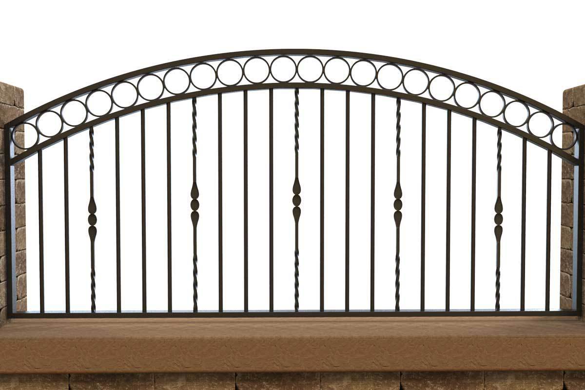 Wall Top Railings - Clifton - Style 11B - Wall Railing - Without Rail Heads