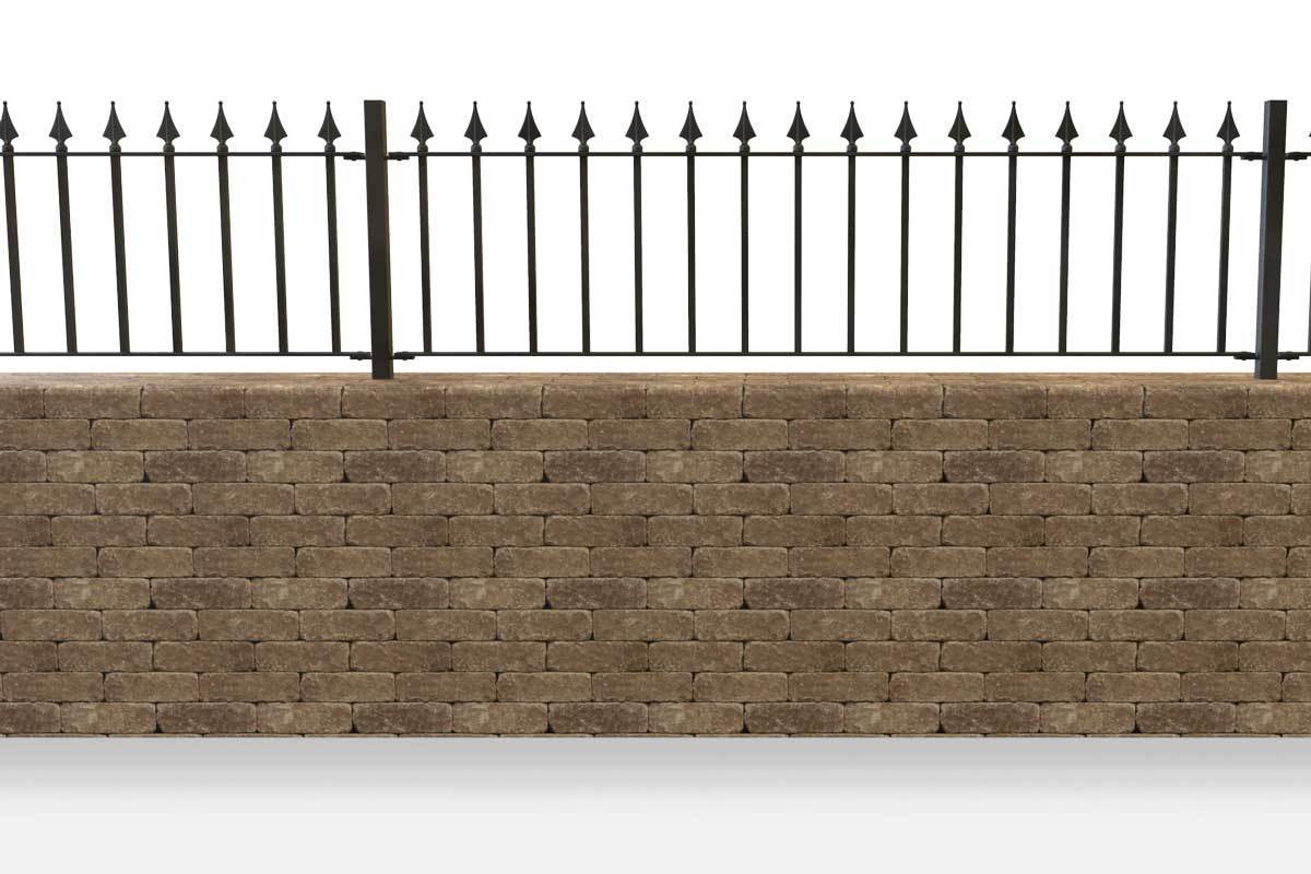 Wall Top Railings - Leicester - Style 29C - Wall Railing