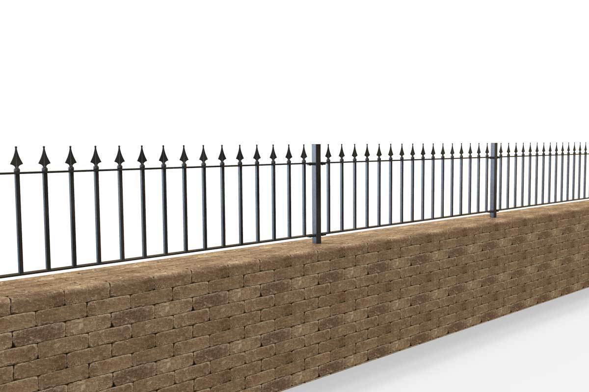 Wall Top Railings - Leicester - Style 29C - Wall Railing