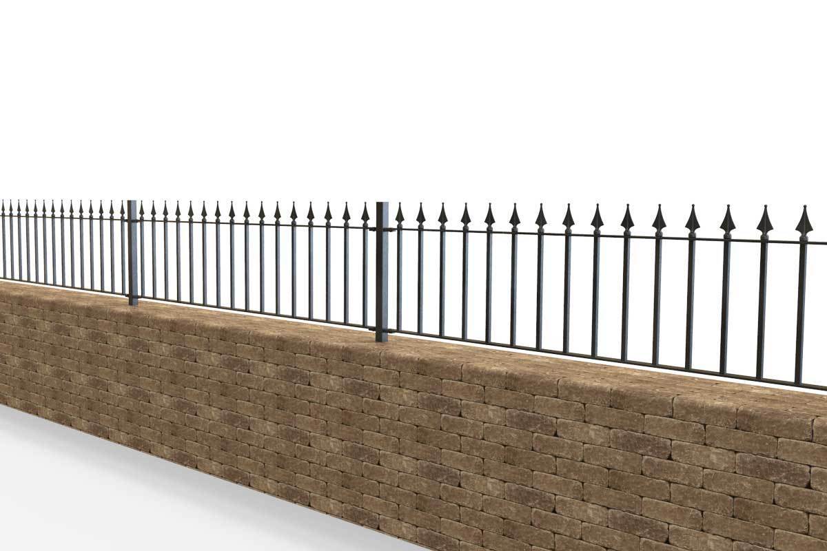 Wall Top Railings - Leicester - Style 29C - Wall Railing