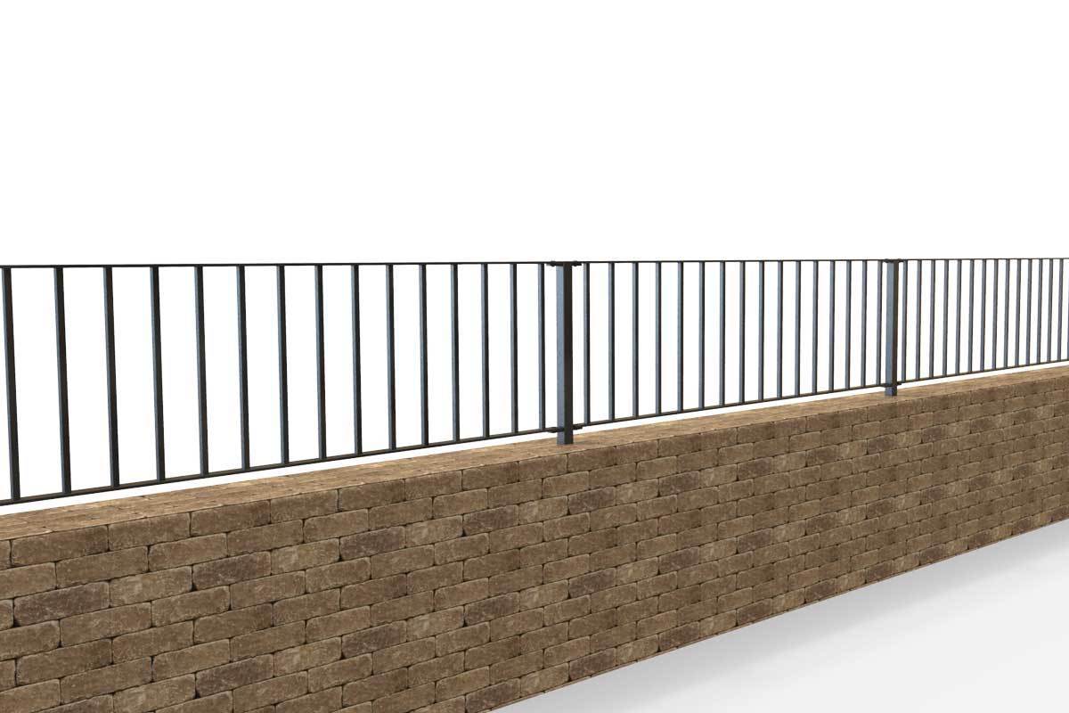 Wall Top Railings - Sandhurst - Style 30 - Wall Railing.