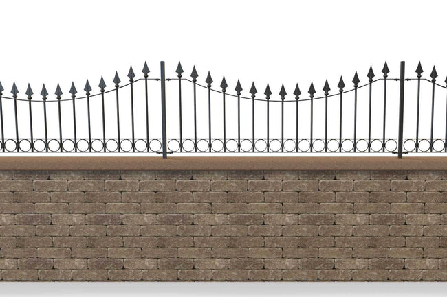 Wall Top Railings - Somerset - Style 12C - Wall Railing