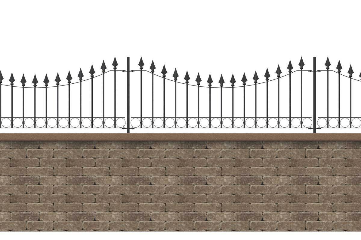 Wall Top Railings - Somerset - Style 12C - Wall Railing