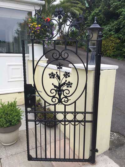 Decorative wrought Iorn Gate Installation - Devon