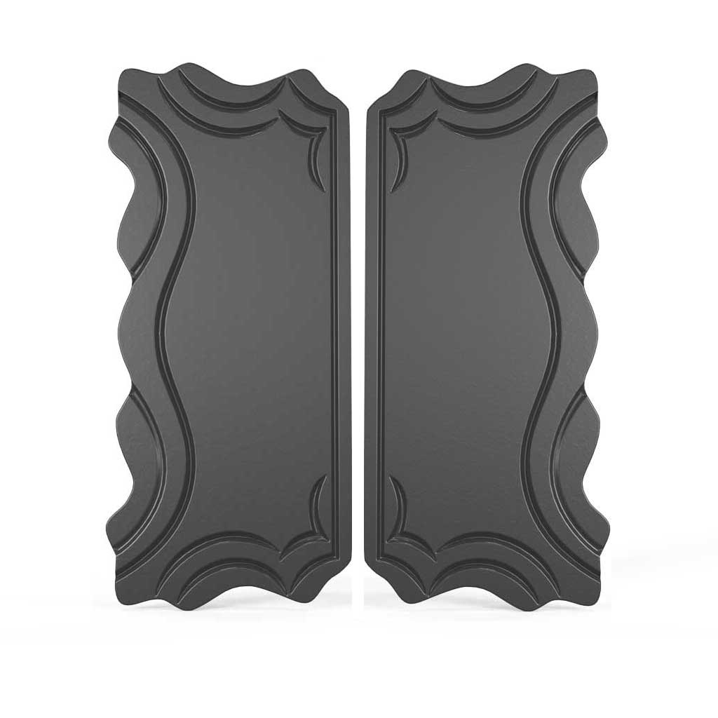 Oceanos Edged Gate lock Plate Cover - Wide