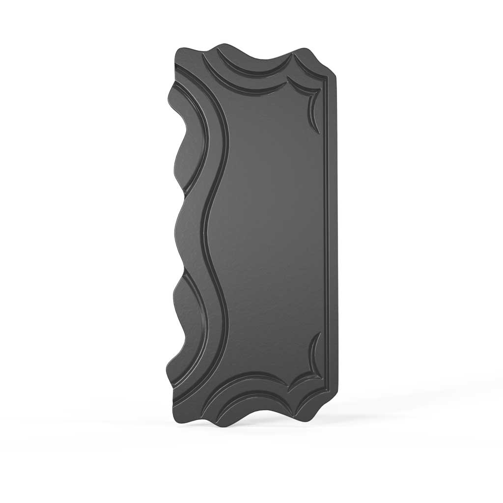 Oceanos Edged Gate lock Plate Cover - Wide