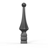 Rail Head - Matterhorn - Cast Iron - Square Base