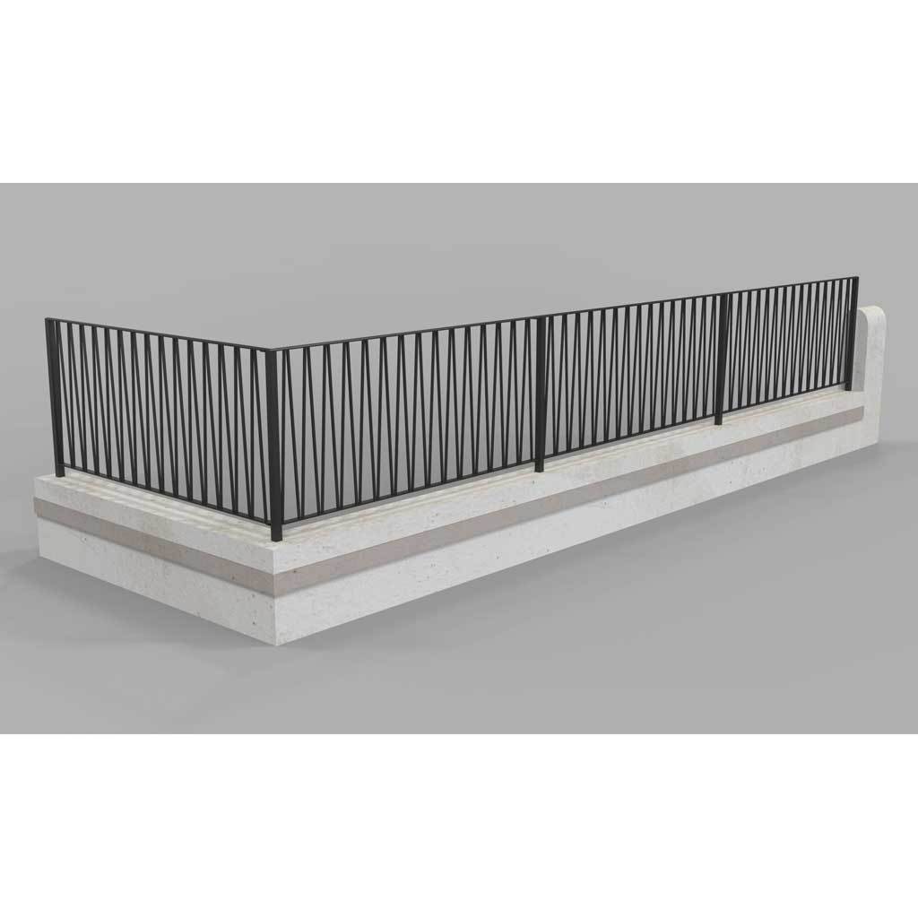 Dartmouth - V styled Balustrade - Platform Balcony - Handrail