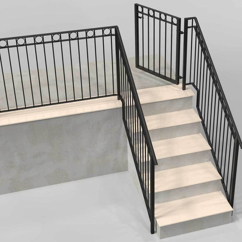 Tiverton - Balustrade - On Steps - Handrail