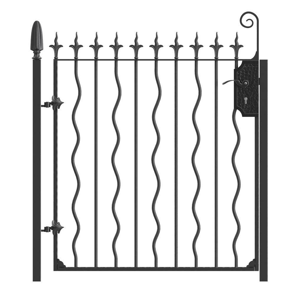 Garden Gate - Devon - Style 11 -  Garden Side Gate With Decorative Lock