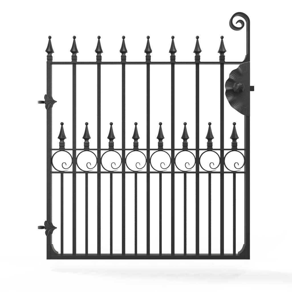 Garden Gate - Exeter - Style 4 -  Garden Side Gate With Decorative Lock