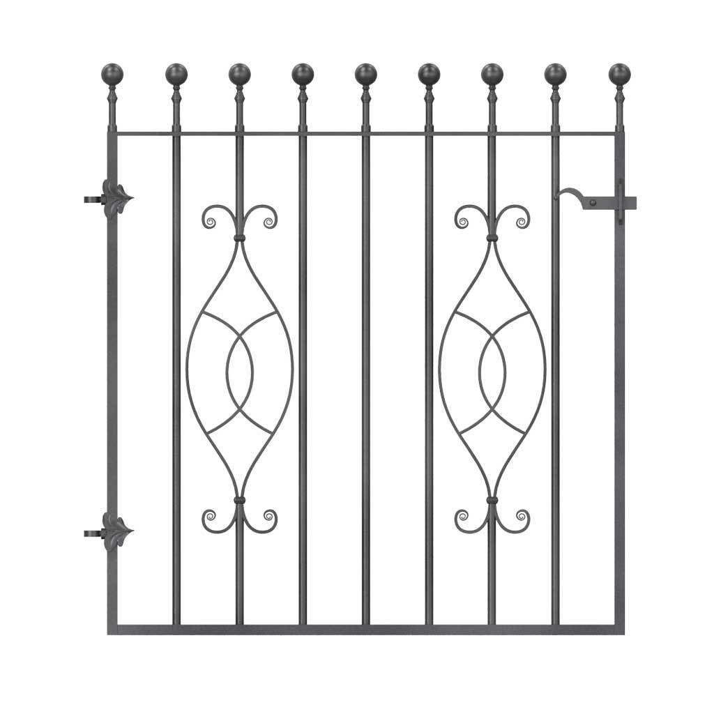 Garden Gate - Putney - Style 8A -  Garden Side Gate With Latch