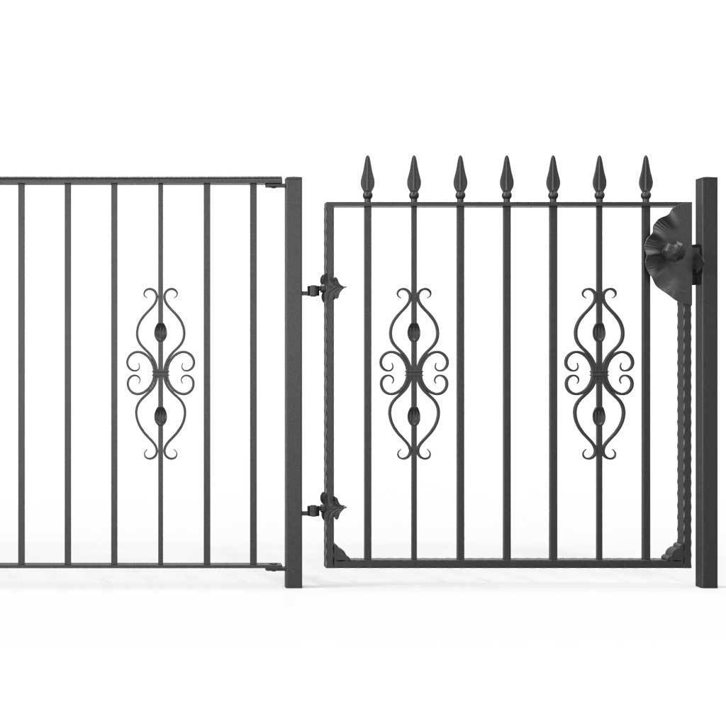 Garden Gate - St Albans - Style 7A -  Garden Side Gate With Decorative Latch