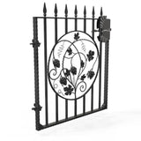 Garden Gate - St Albans - Style 7D -  Garden Side Gate With Decorative Panel And Lock