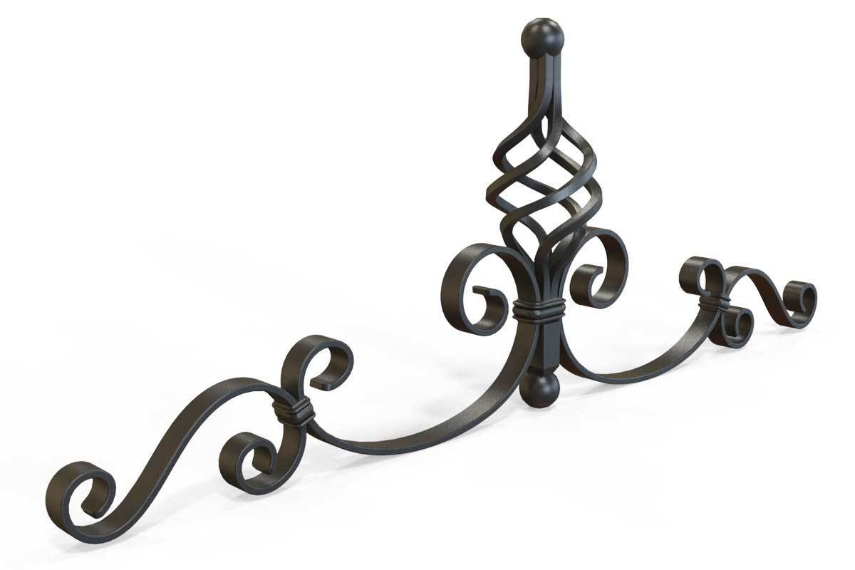 Gate Topper - Gate Topper - Decorative Basket - Iron