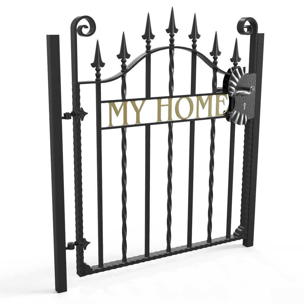 Numbers & Letters - Cast Iron Letters - Framed