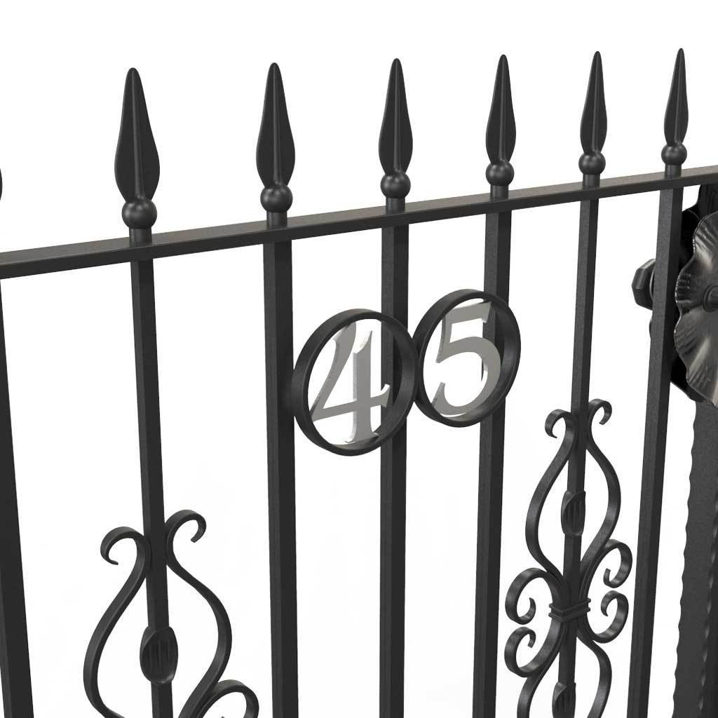Numbers & Letters - Cast Iron Numbers - Framed
