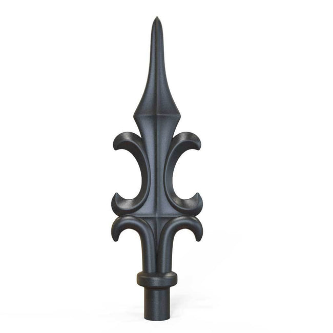 Post Tops - Rail Head Or Post Top - Ranseur - Cast Iron - Round Base