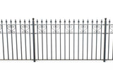 Railings - Canterbury - Style 16B - Wrought Iron Heart Decorative Railing
