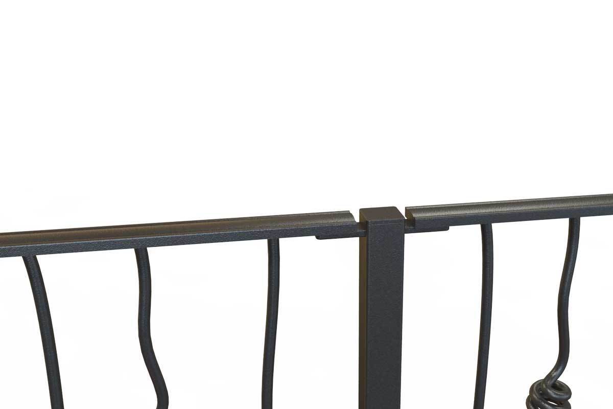 Railings - Glastonbury - Style 9 -  Wrought Iron Knotted Rails