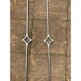 Newquay - Style 21B - Wrought Iron Single Astral Pattern Decorative Railing