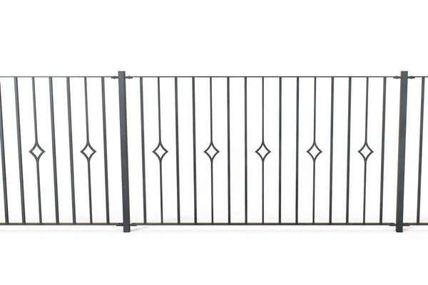Gauntleted Rails railings-newquay-style-21b-wrought-iron-single-astral-pattern ...