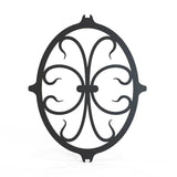 Railings - Newquay - Style 21D - Wrought Iron Railing With Double Astral Pattern And Martel Panel