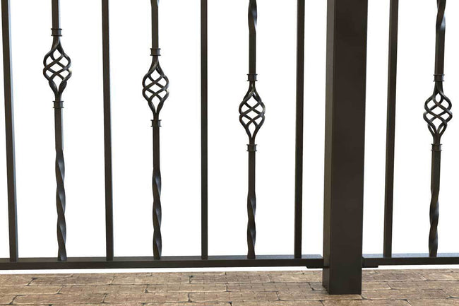 Railings - Wendover - Style 1A - Wrought Iron Railing